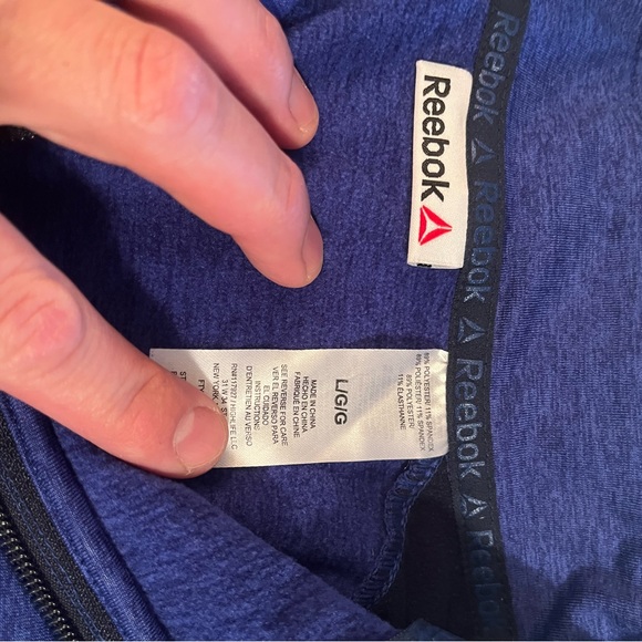 Reebok 3/4 zip Men’s large - Picture 5 of 6